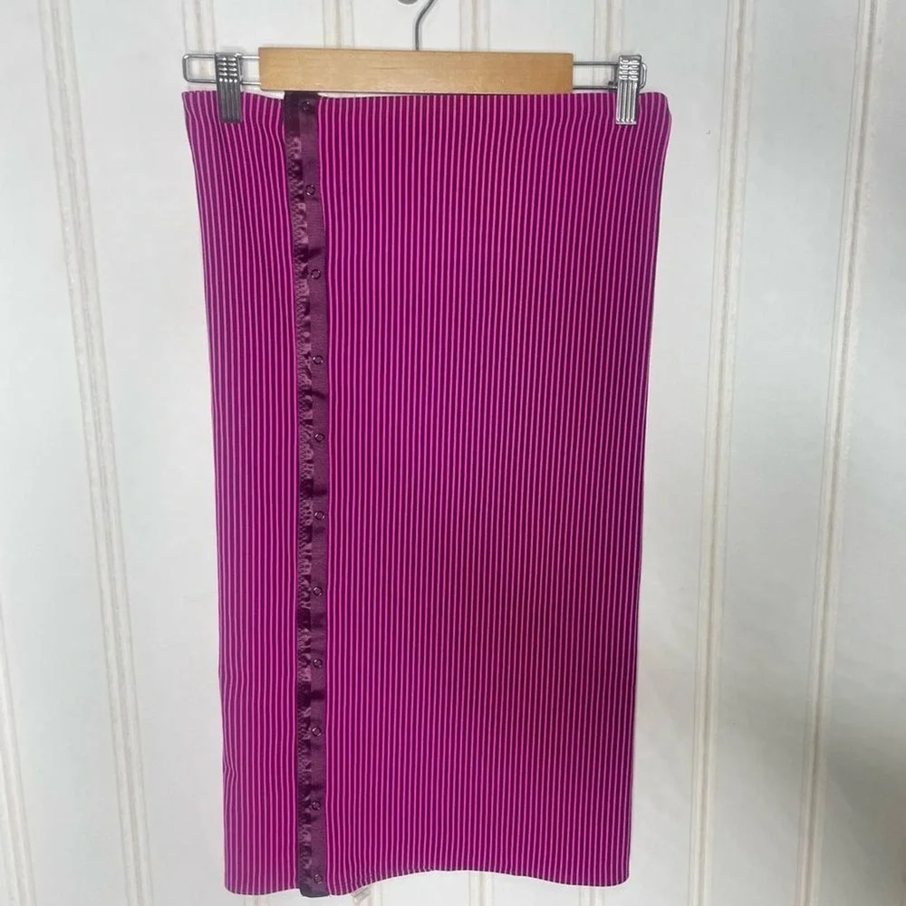 Lululemon Vinyasa Scarf Luon Light Hyper Stripe Raspberry Glo Pink Purple 466